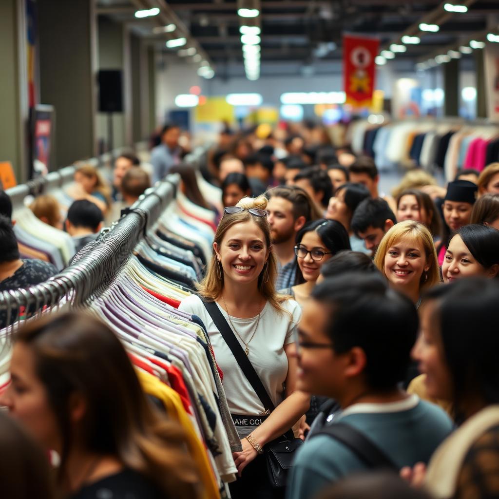Movimento no bazar